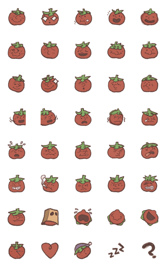 [LINE絵文字]Tomatochaの画像一覧