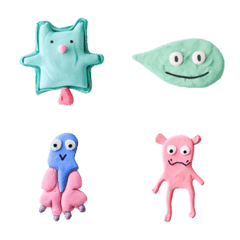 [LINE絵文字] cute monsters clay #5の画像