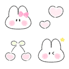 [LINE絵文字] ▶︎動く♡かわいいうさぎさん♡の画像