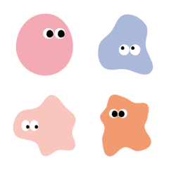 [LINE絵文字] Blobs (Pink)の画像