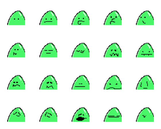 [LINE絵文字]Look like slimeの画像一覧