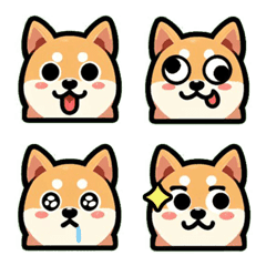 [LINE絵文字] Shiba's cute expressionsの画像