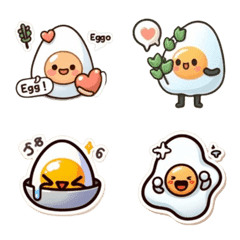 [LINE絵文字] smiling eggsの画像