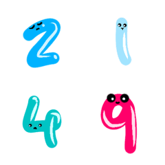 [LINE絵文字] Number emoji 0-9の画像