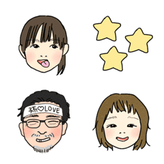 [LINE絵文字] リンレイfamily の 絵文字の画像