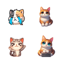 [LINE絵文字] AIGC cat    Emoticonsの画像