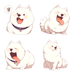 [LINE絵文字] Needy Samoyedの画像