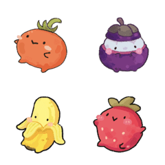 [LINE絵文字] Vegetable Fruit Friend Emojiの画像