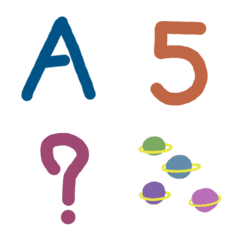 [LINE絵文字] A-Z 1-10 Emojiの画像