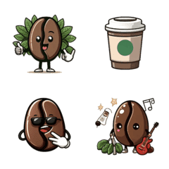 [LINE絵文字] coffee beanの画像