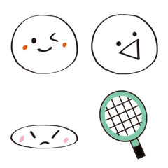 [LINE絵文字] ソフトテニスボールの絵文字2の画像