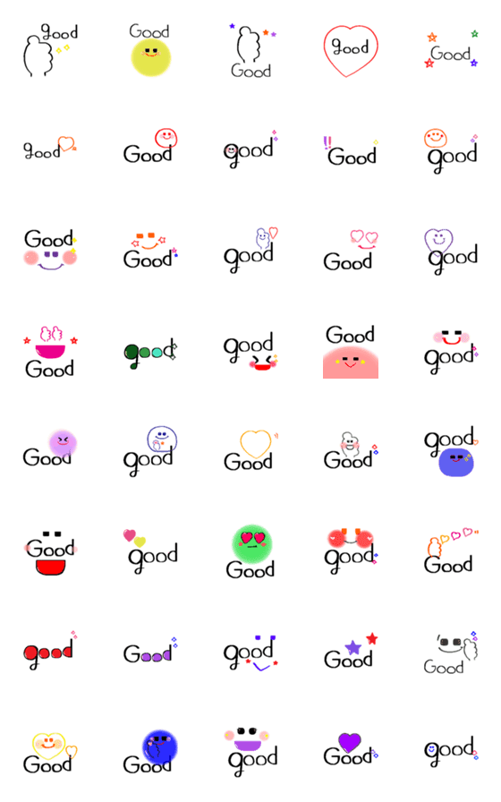 [LINE絵文字]good◎の画像一覧