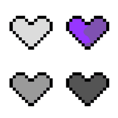 [LINE絵文字] Pixel Heart 16x16の画像