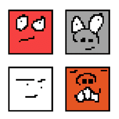 [LINE絵文字] My square head randomの画像