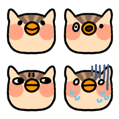 [LINE絵文字] daily owl stickerの画像