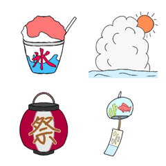 [LINE絵文字] 毎年使える！！ヤバい夏絵文字の画像