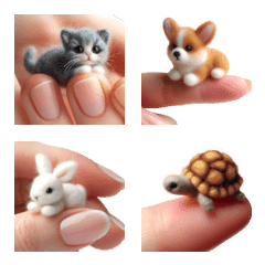 [LINE絵文字] Tiny creature on fingertip2の画像