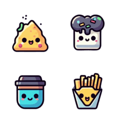 [LINE絵文字] cute food emojisの画像