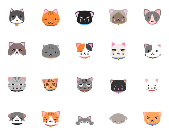 [LINE絵文字]Cat Emoji Animation - By pritevanaの画像一覧