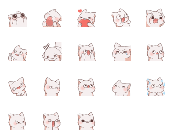 [LINE絵文字]Meme - Cat - Emoの画像一覧