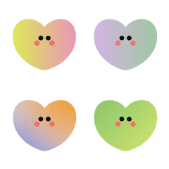 [LINE絵文字] Cute Heart (Gradient)の画像