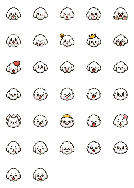 [LINE絵文字]Vision Flagship 106 - Bichon Friseの画像一覧