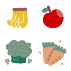 [LINE絵文字] Common vegetables and fruitsの画像