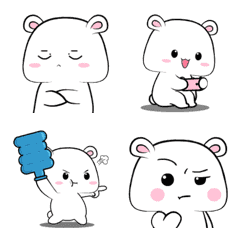 [LINE絵文字] White Mouse 5 : Animated emojiの画像