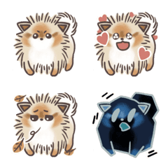 [LINE絵文字] The Super Cooooooool Pomeranianの画像