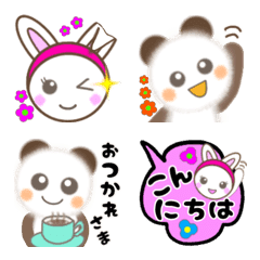 [LINE絵文字] ミミとふわの画像