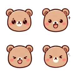 [LINE絵文字] Bear Emoji Pack！の画像