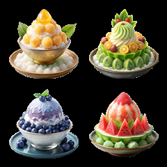 [LINE絵文字] Bingsu Dessert:SweetTopping(Emoji)Dukdikの画像