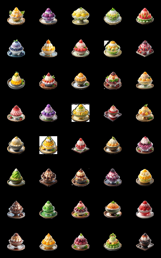 [LINE絵文字]Bingsu Dessert:SweetTopping(Emoji)Dukdikの画像一覧