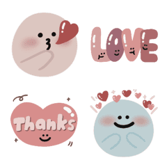 [LINE絵文字] Circle animated emojiii ver4_LOVEの画像