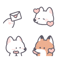 [LINE絵文字] Lovely foxの画像