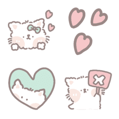 [LINE絵文字] Colorful and cute cat emojisの画像