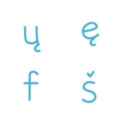 [LINE絵文字] Lietuva alphabet (lower case)の画像