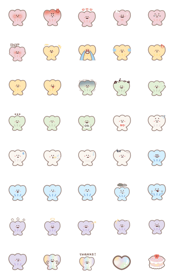 [LINE絵文字]littlebaebae-expression stickerの画像一覧