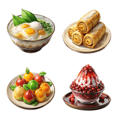 [LINE絵文字] Crave:Thai Desserts ＆ Snacks (Emoji) 2の画像