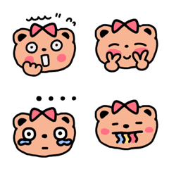 [LINE絵文字] Bear Cute with many face.の画像