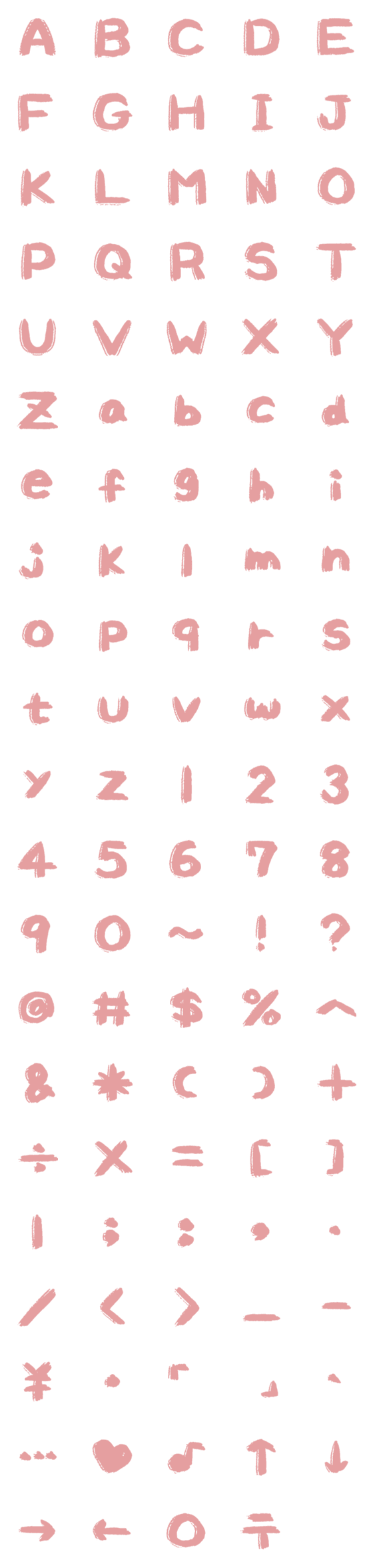 [LINE絵文字]BARBIE Letter number symbolsの画像一覧