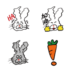 [LINE絵文字] DON'T EAT RABBITの画像