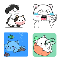 [LINE絵文字] White Mouse 6 : Animated emojiの画像