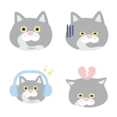 [LINE絵文字] cat gorou emojiの画像