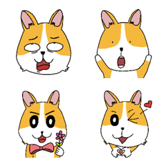 [LINE絵文字] Ugly Corgiの画像