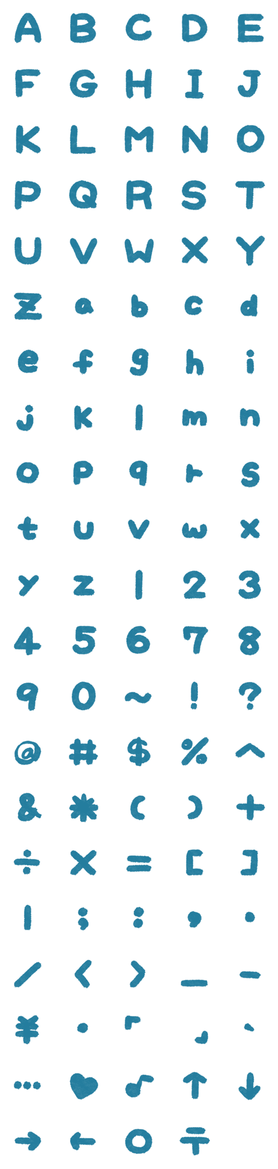 [LINE絵文字]SEATTLE SPRUCE Letter number symbols2の画像一覧