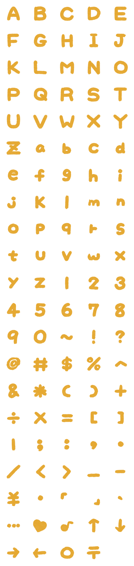 [LINE絵文字]'DOH DIJON Letter number symbols2の画像一覧