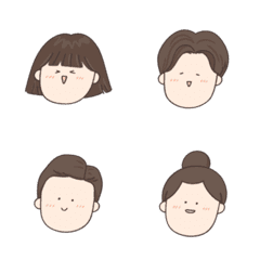 [LINE絵文字] Various face emoticonsの画像