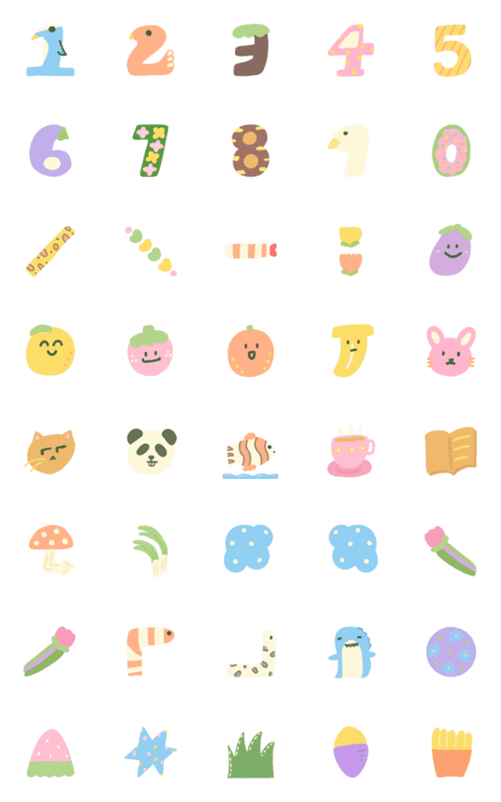 [LINE絵文字]Cutie Things for Everyday Lifeの画像一覧