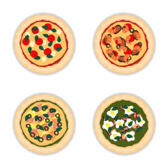 [LINE絵文字] What the pizzasの画像